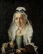 Circle of Fra Galgario Portrait of an Old Lady oil painting